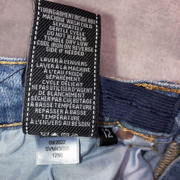 7 For All Mankind Women’s 12 Paxtyn Jeans Medium Wash Straight Leg 28x28 - Picture 7 of 9